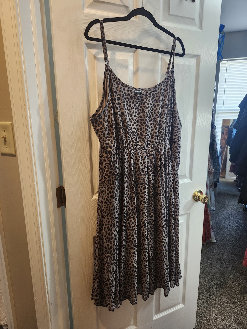 Torrid Leopard Print Spaghetti Strap Dress, Torrid 3 = 3X